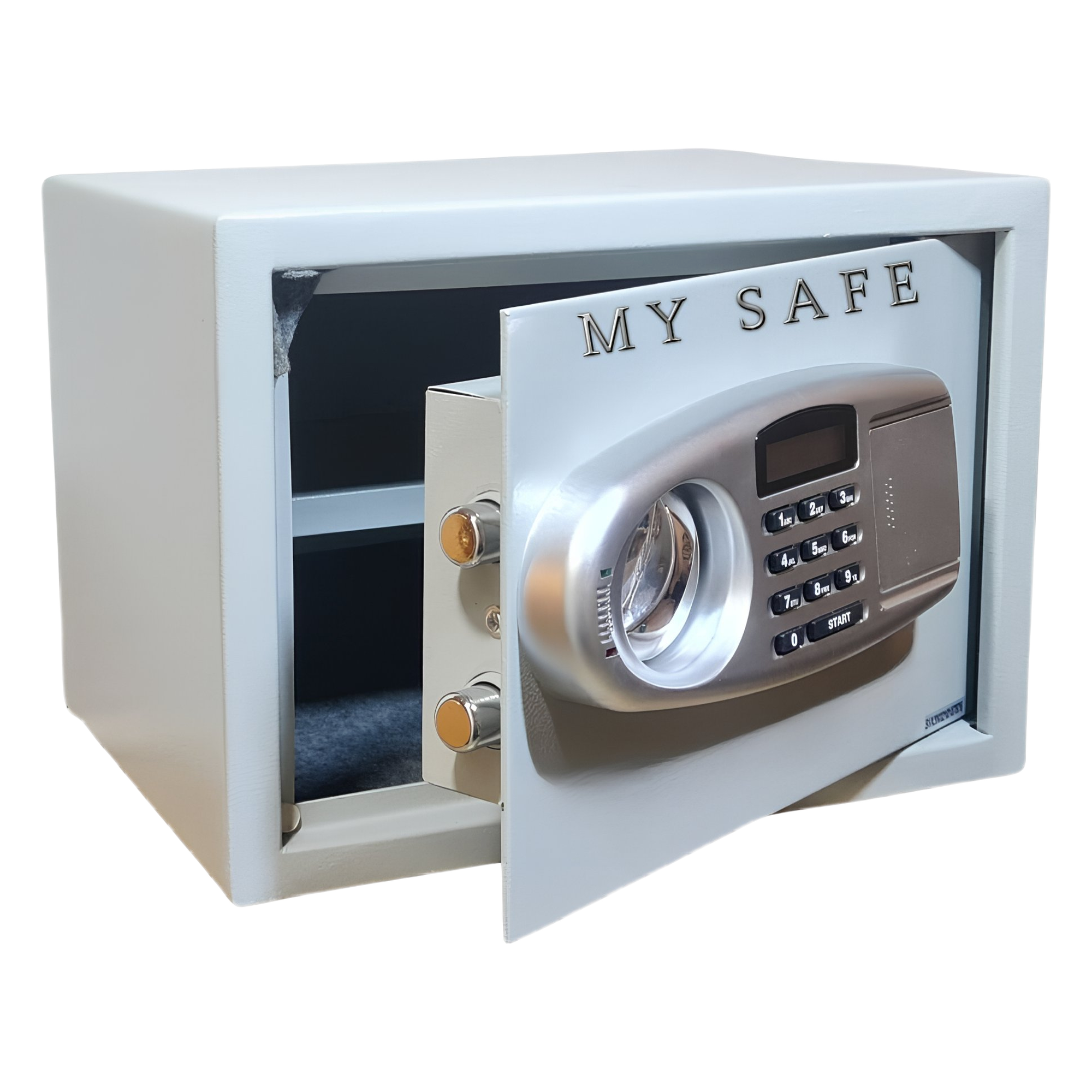 כספת ביתית דיגיטלית E-300 עם קוד, מפתח חירום 25 ליטר (13 ק”ג)