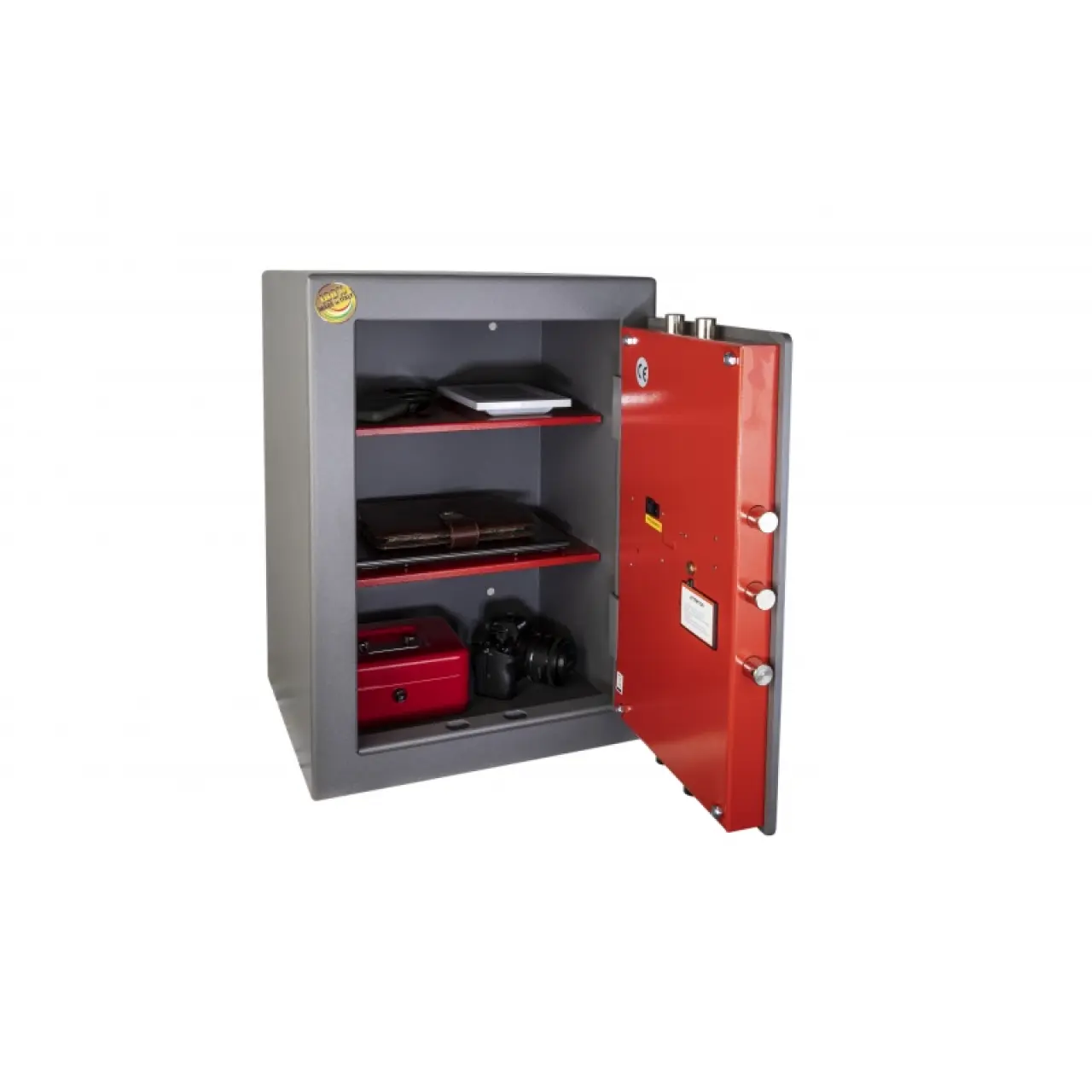 כספת דיגיטלית + מפתח חירום תוצרת איטליה (65 ק"ג) דגם DMT-8 – תמונה 3